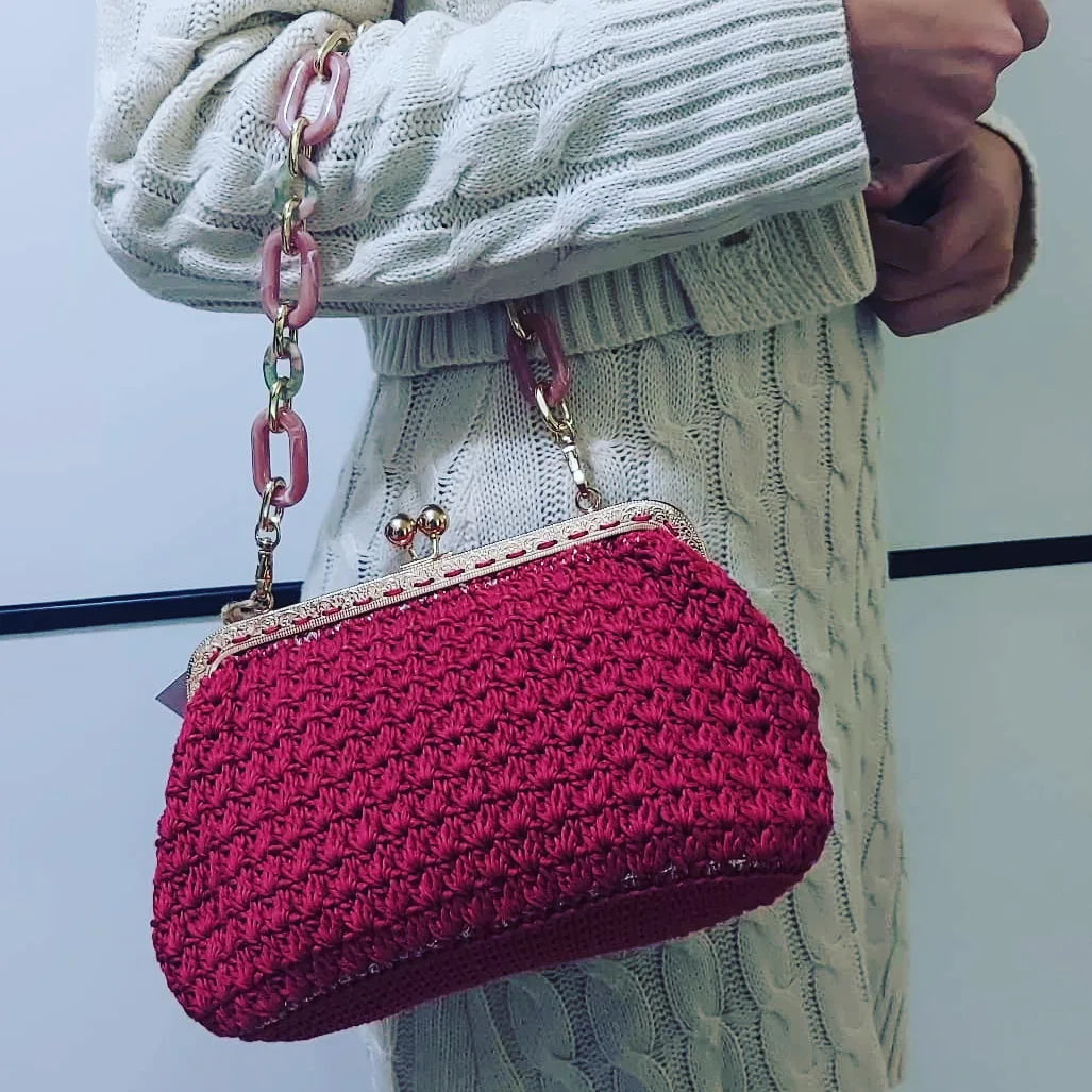Pochette Crochet Amaranto