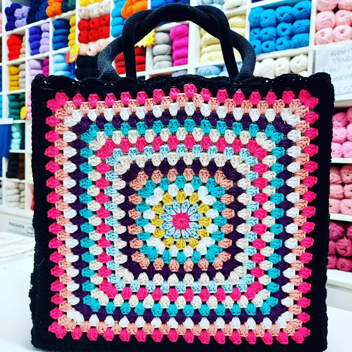 BAG GRANNY CON FIORI LATERALI