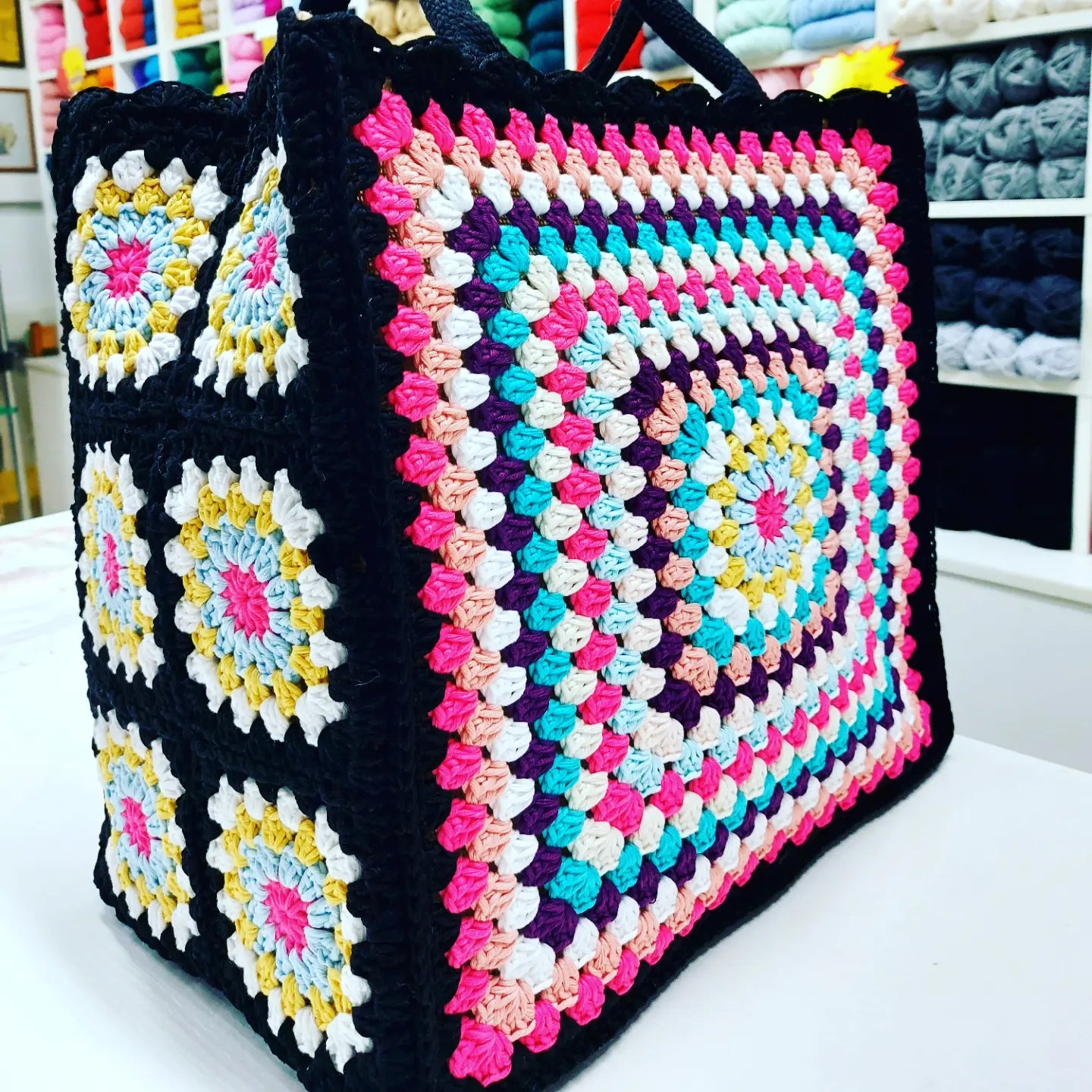 BAG GRANNY CON FIORI LATERALI