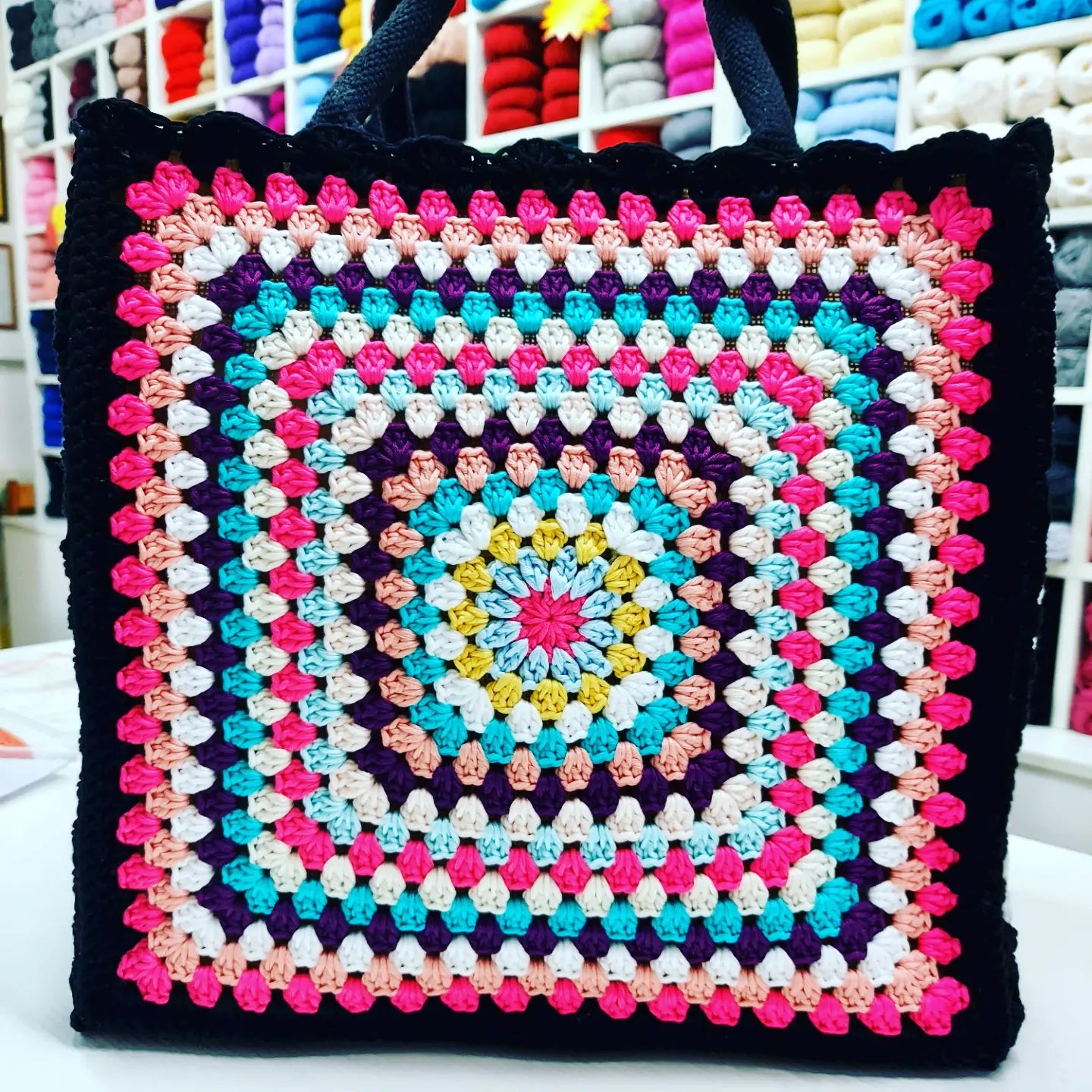 BAG GRANNY CON FIORI LATERALI