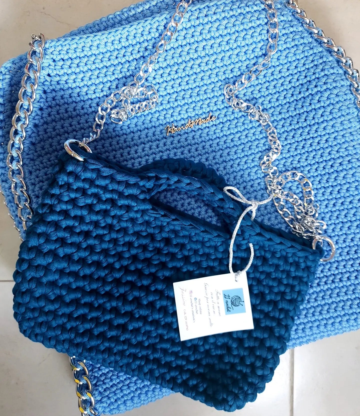Handamade Crochet Bag Petrolio 🛍