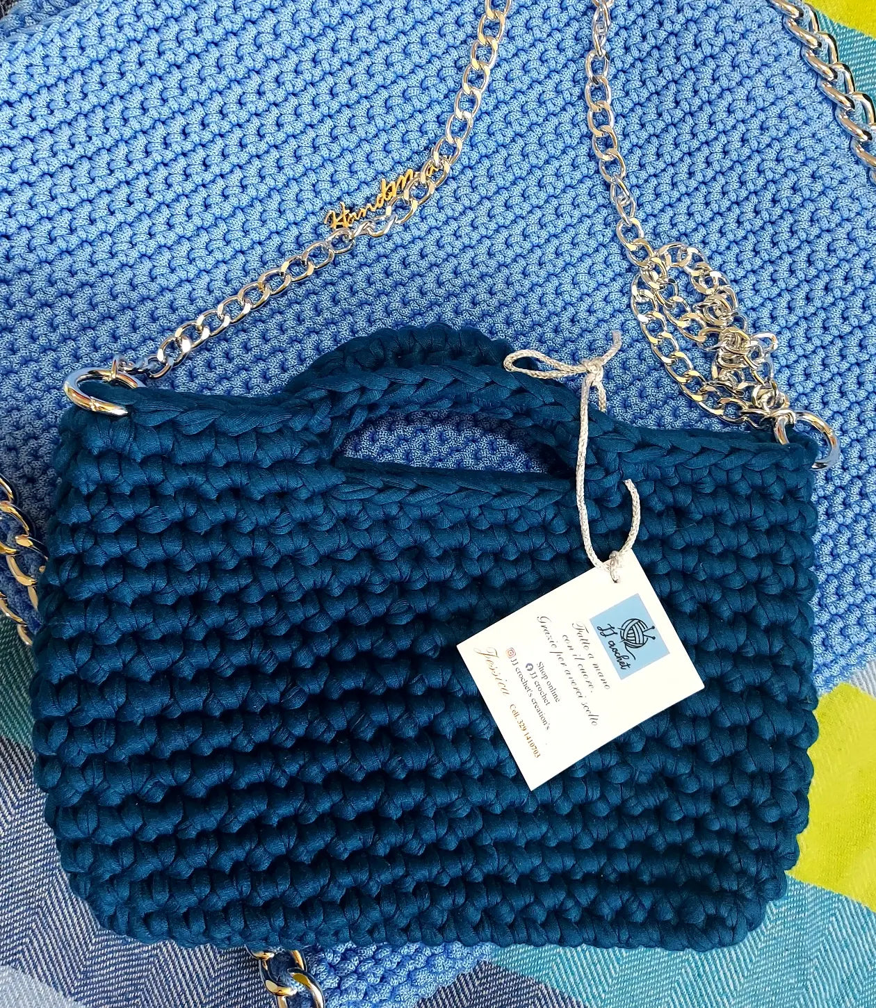 Handamade Crochet Bag Petrolio 🛍