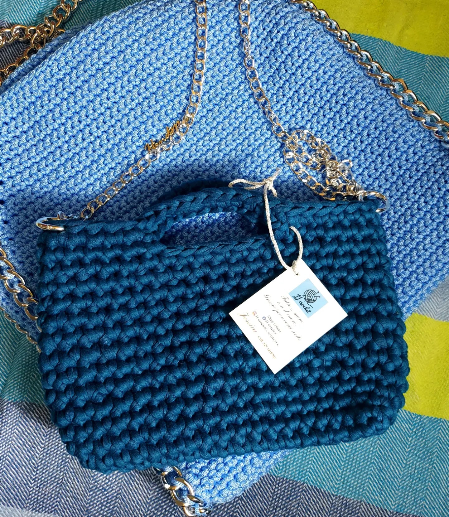 Handamade Crochet Bag Petrolio 🛍