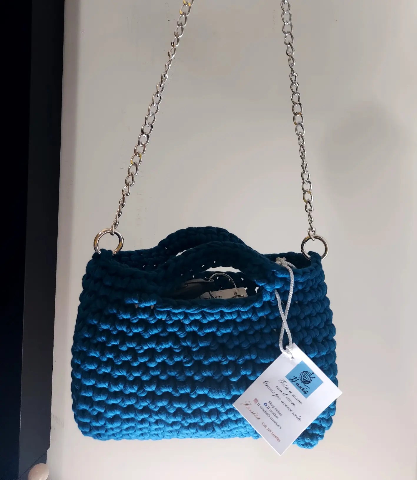Handamade Crochet Bag Petrolio 🛍