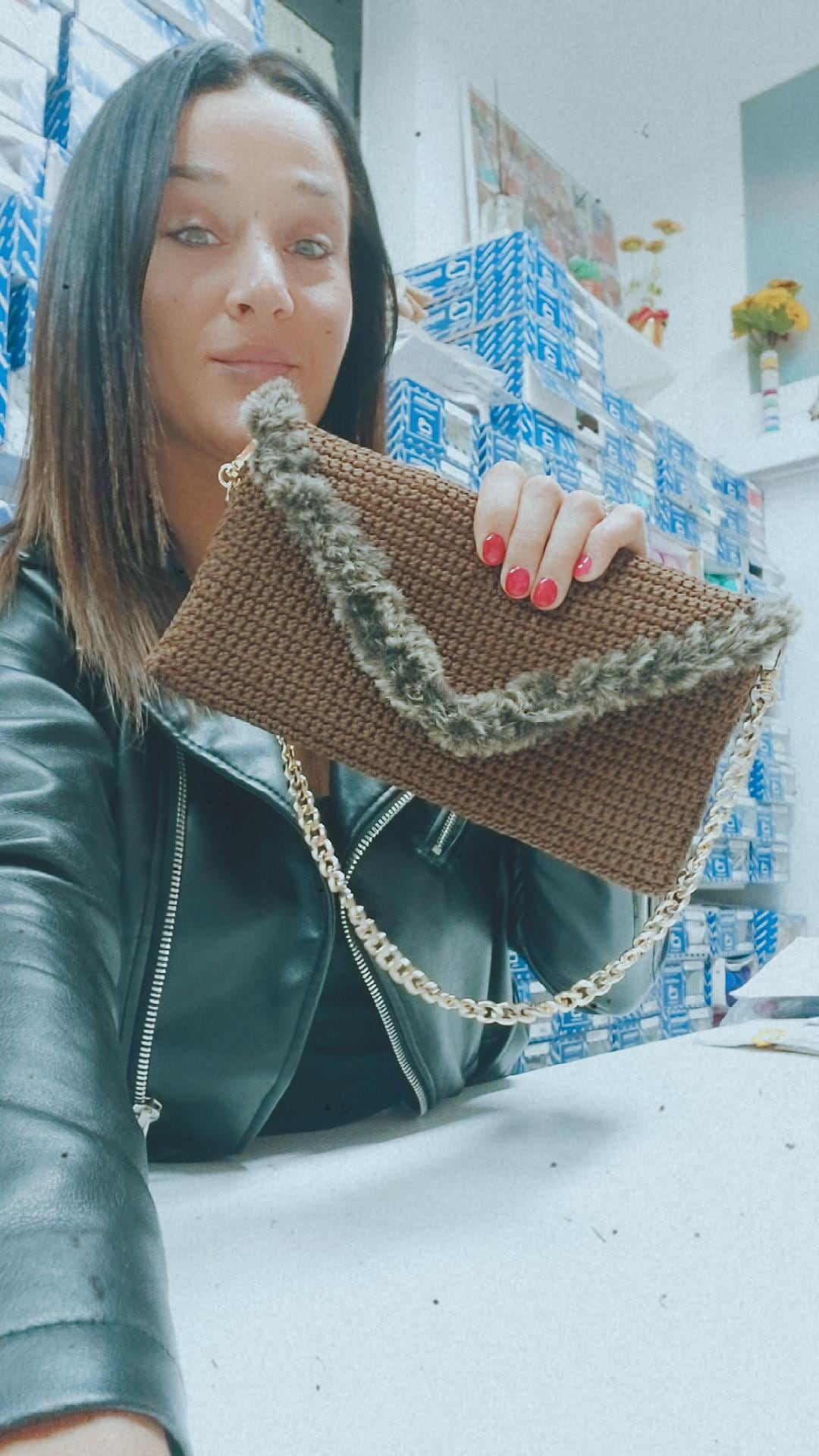 Pochette pellicciotta🤎