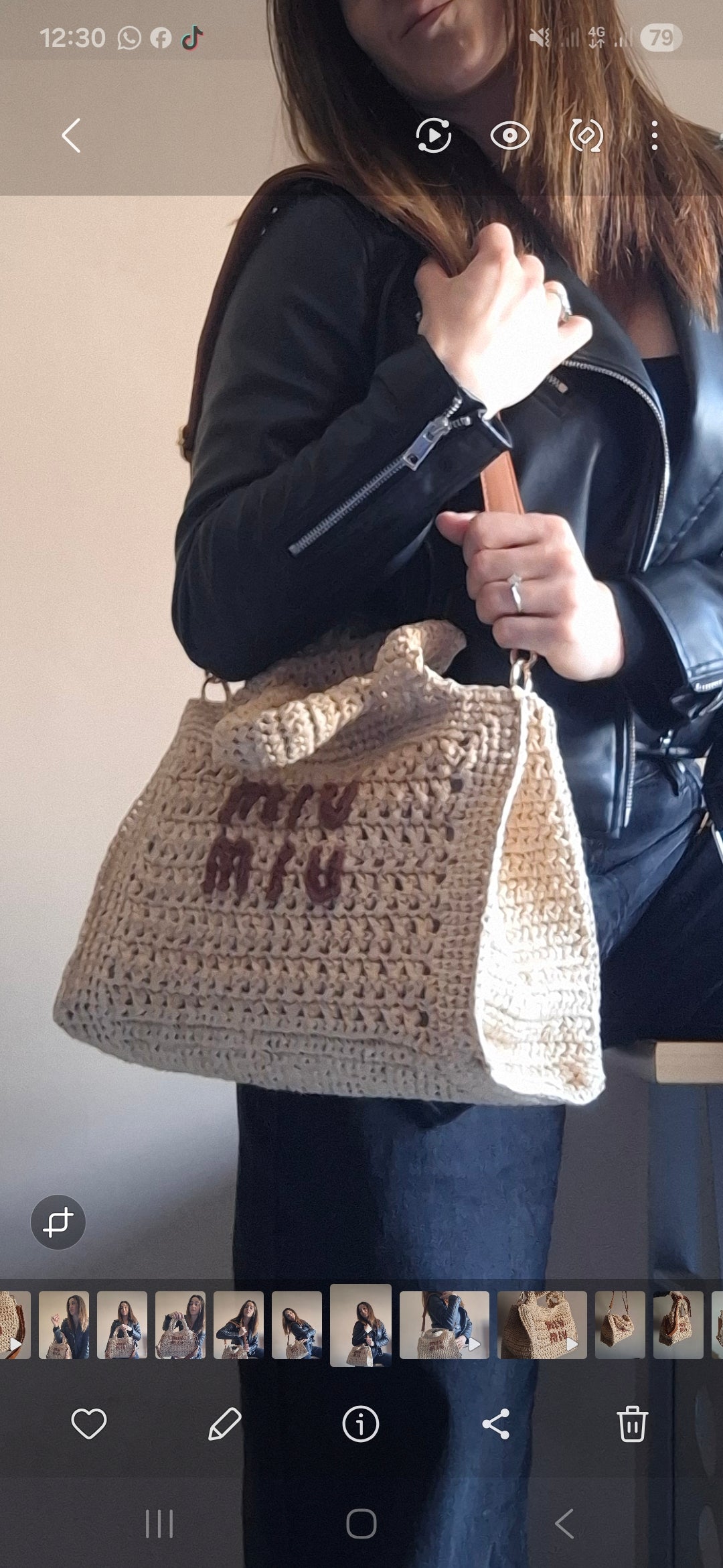 Bag in Rafia MM