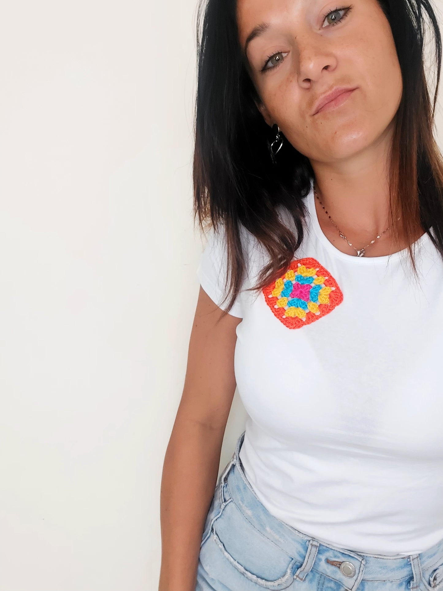 MAGLIA CON INSERTO GRANNY🪡🧶