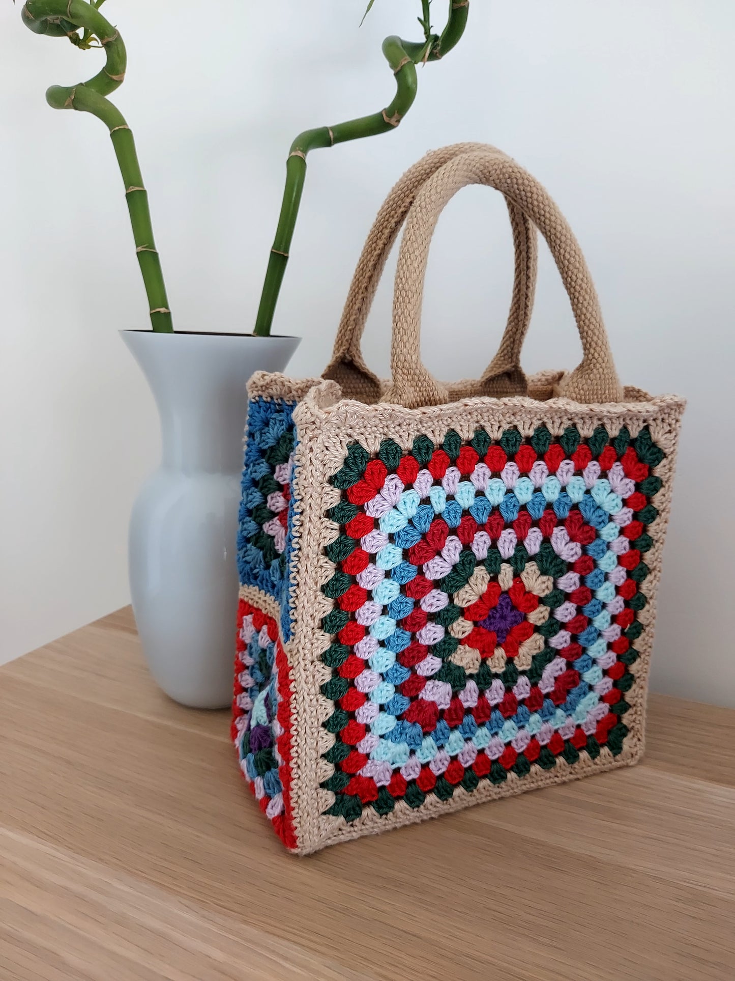 Bag Crochet Granny Beige