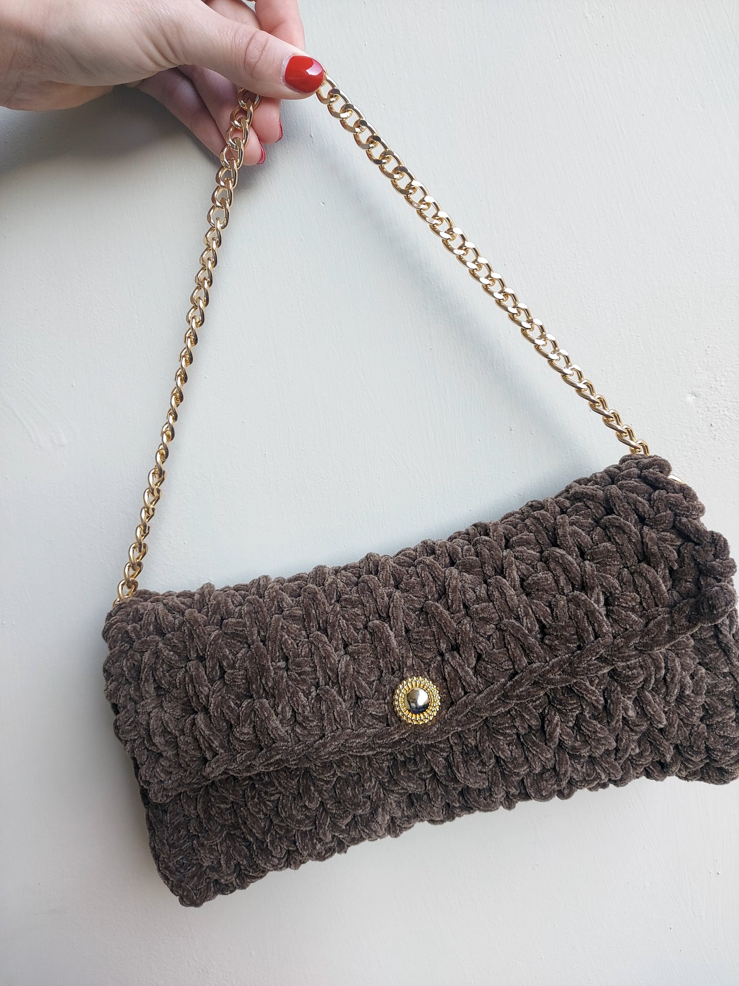 Pochette Crochet in ciniglia