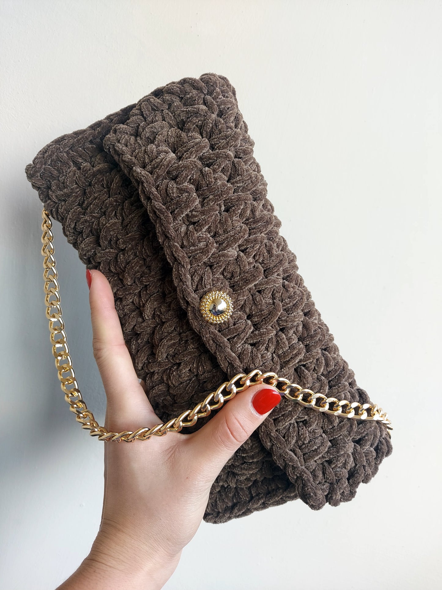 Pochette Crochet in ciniglia