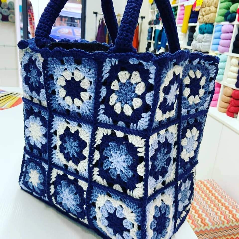 Bag Granny Blue