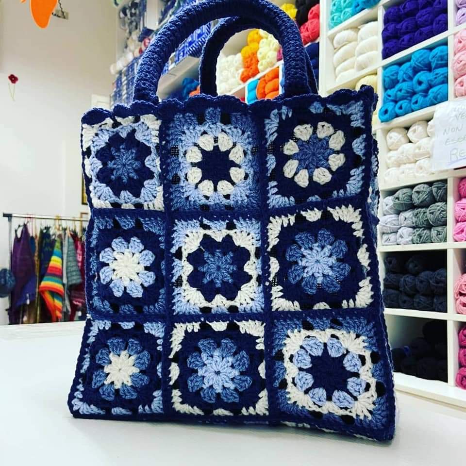 Bag Granny Blue