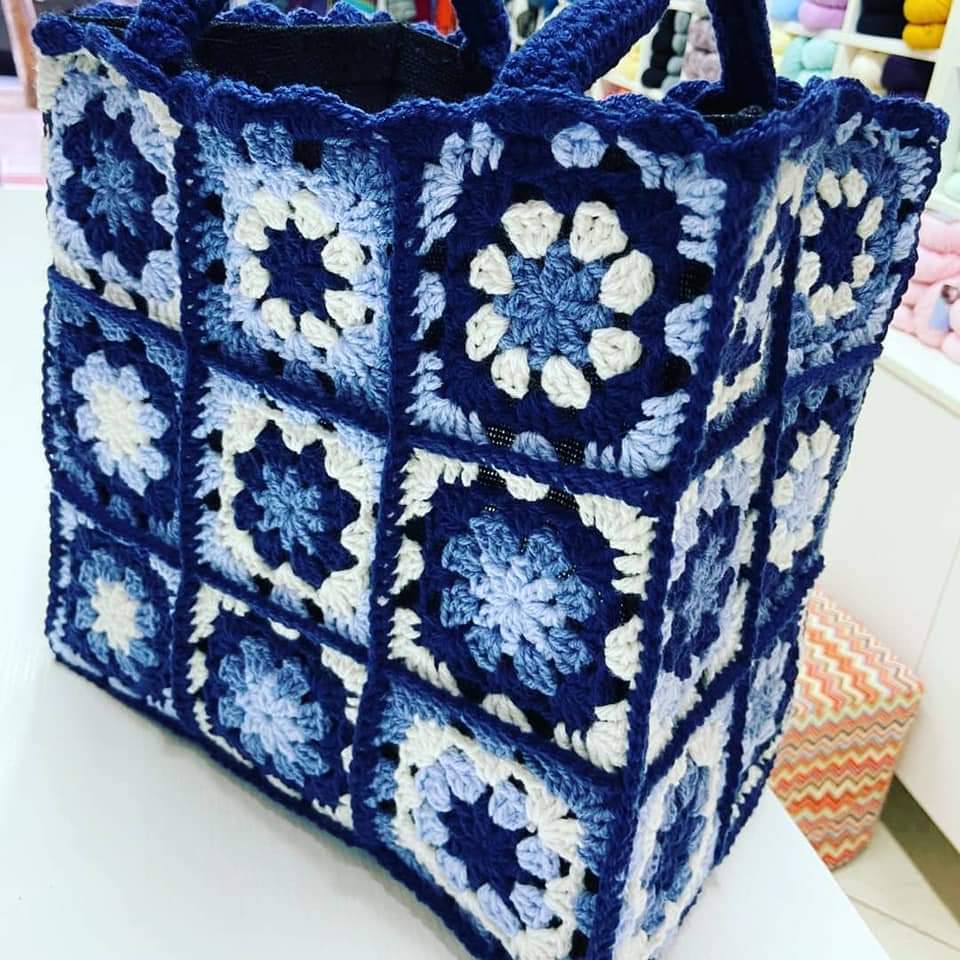 Bag Granny Blue