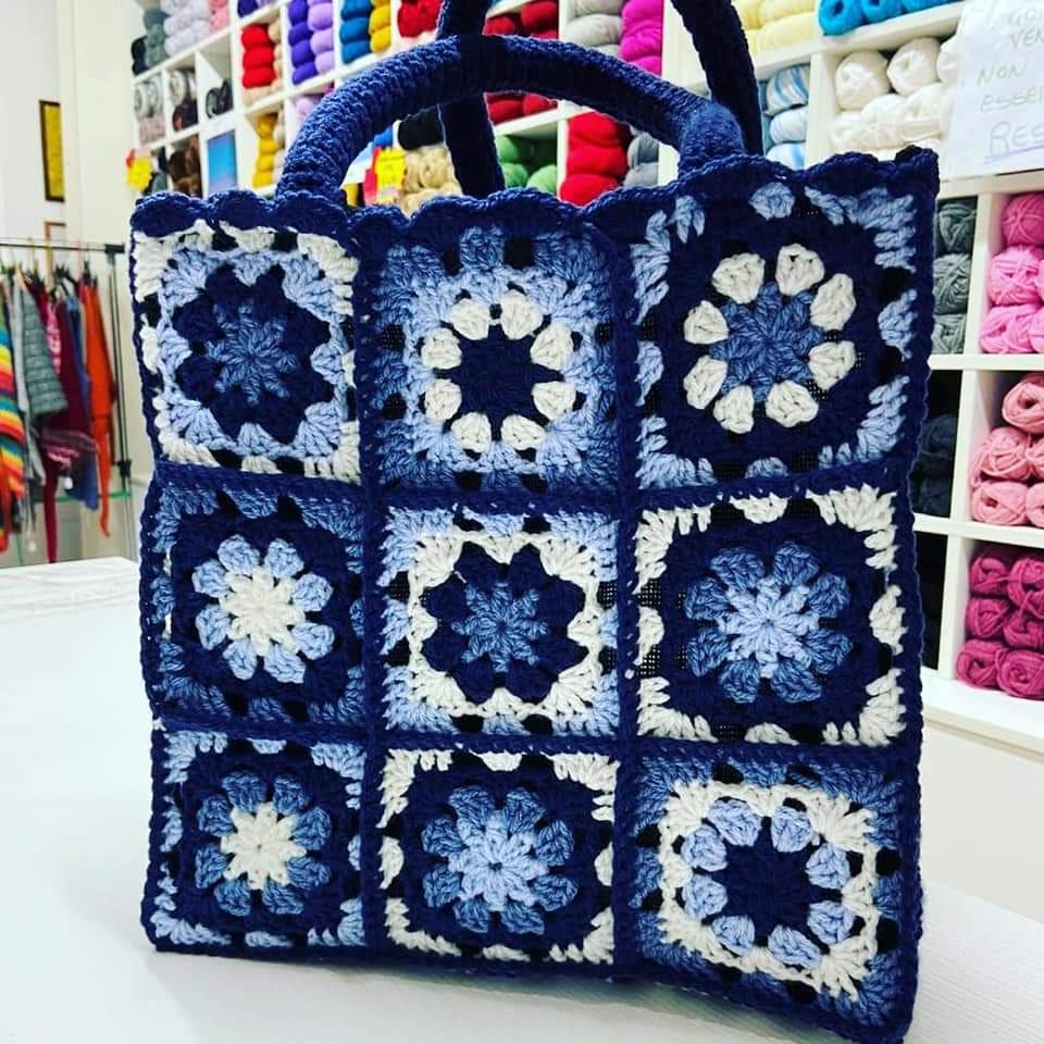 Bag Granny Blue