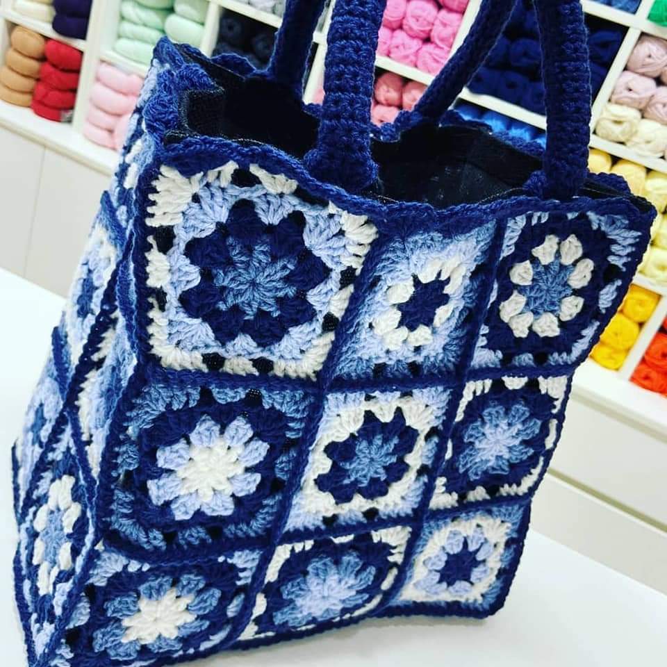 Bag Granny Blue